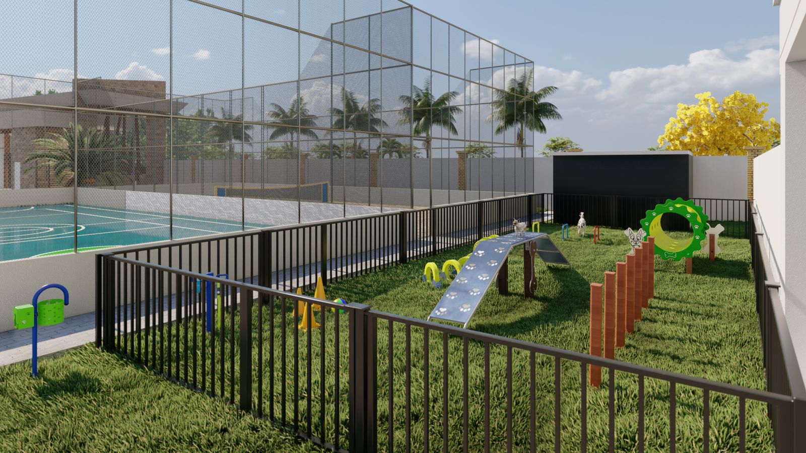 Área Pet do Condomínio Império da Mata